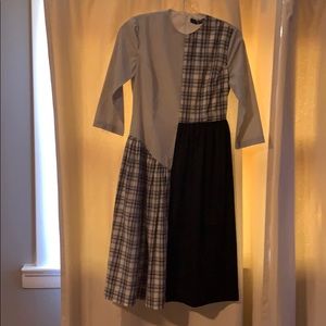 Fit and flare modest pattern dress